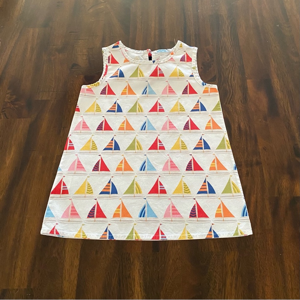 Petit Peony Sailboat Girls Dress